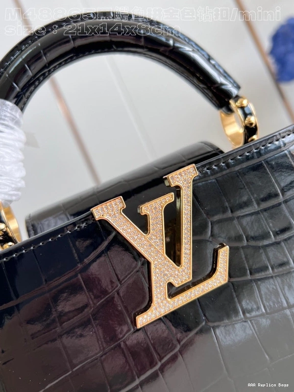 Aaa replica ru VUITTON MINI-21*14*8CM CAPUCINES LOUIS 0730